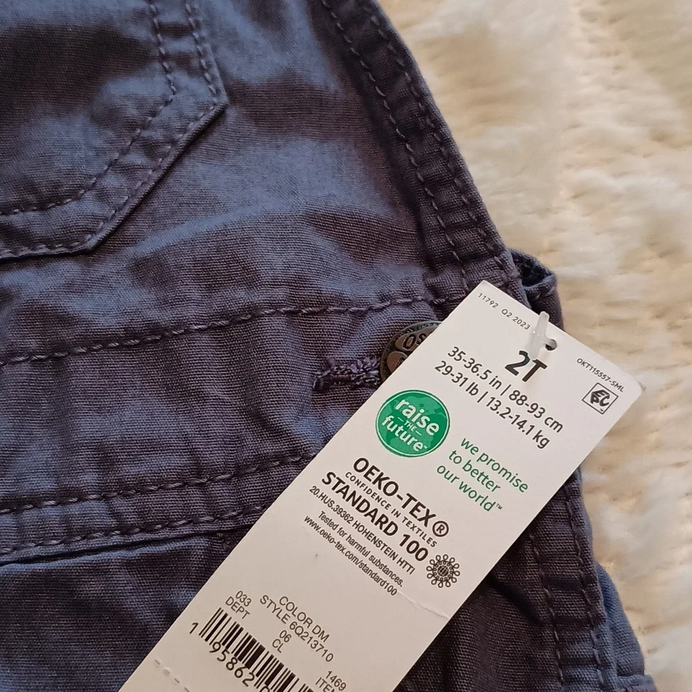 OshKosh B'gosh Navy Blue Kids Overalls Matching Set